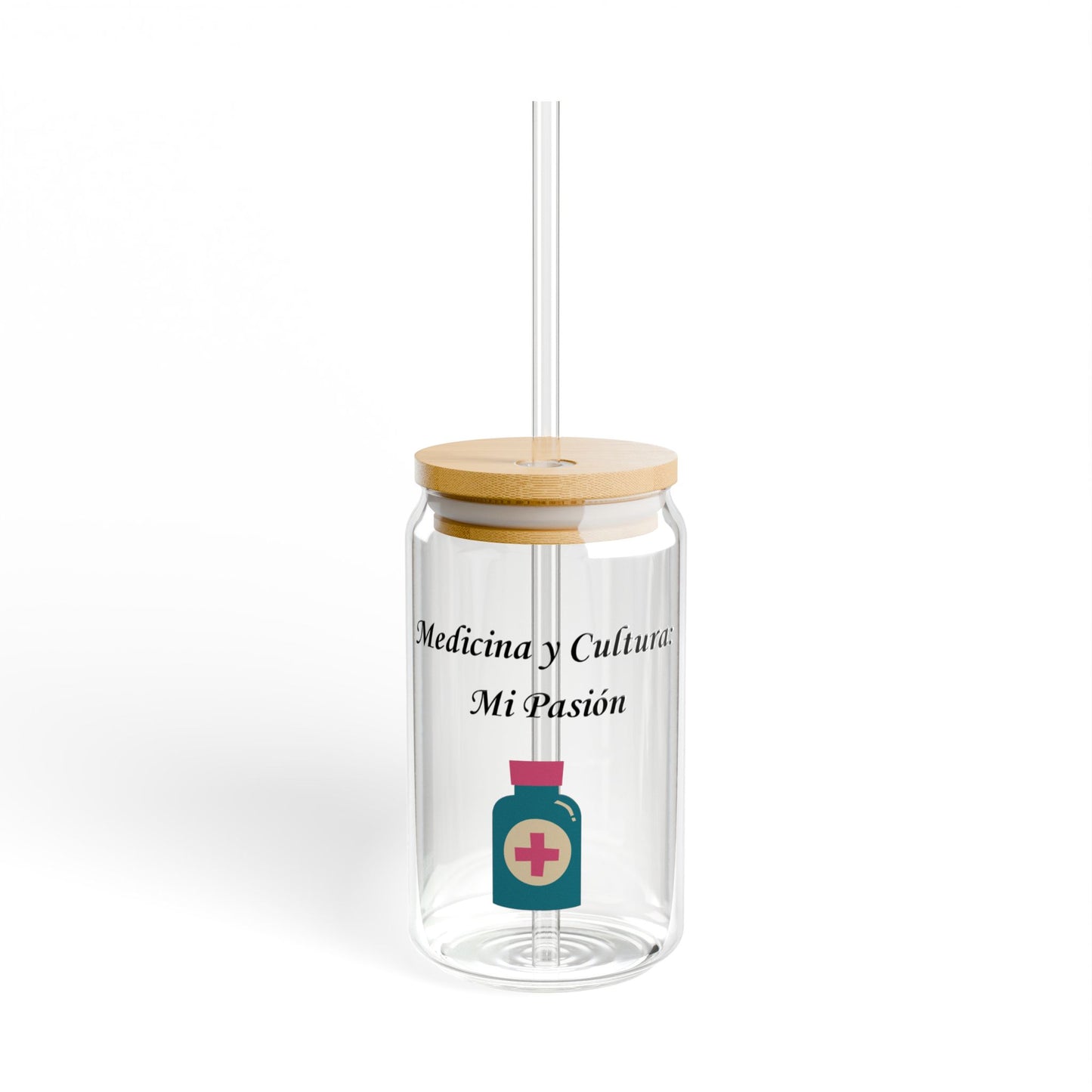 Stylish Sipper Glass with Eco-Friendly Bamboo Lid