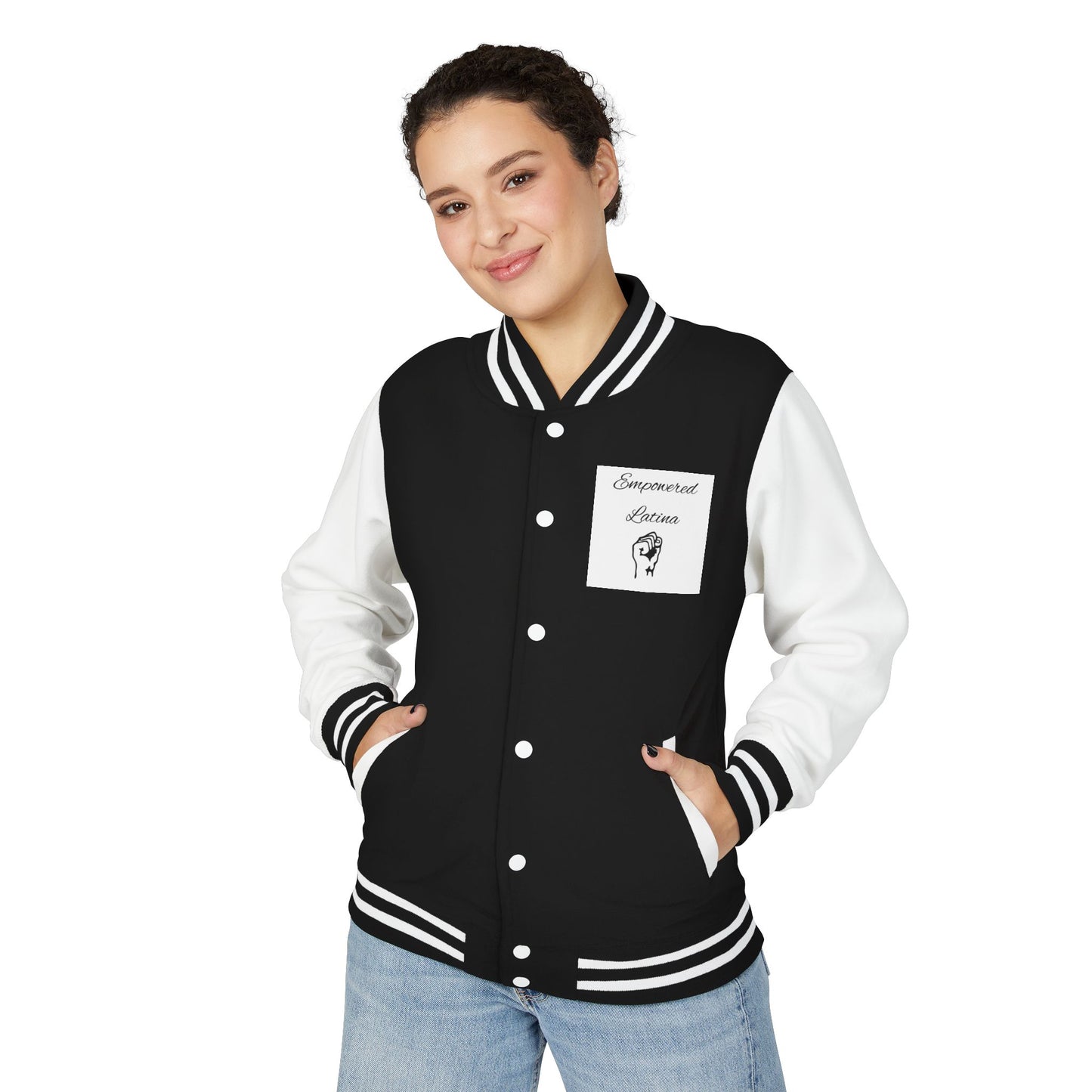 Empowered Latina Stylish Letterman Jacket