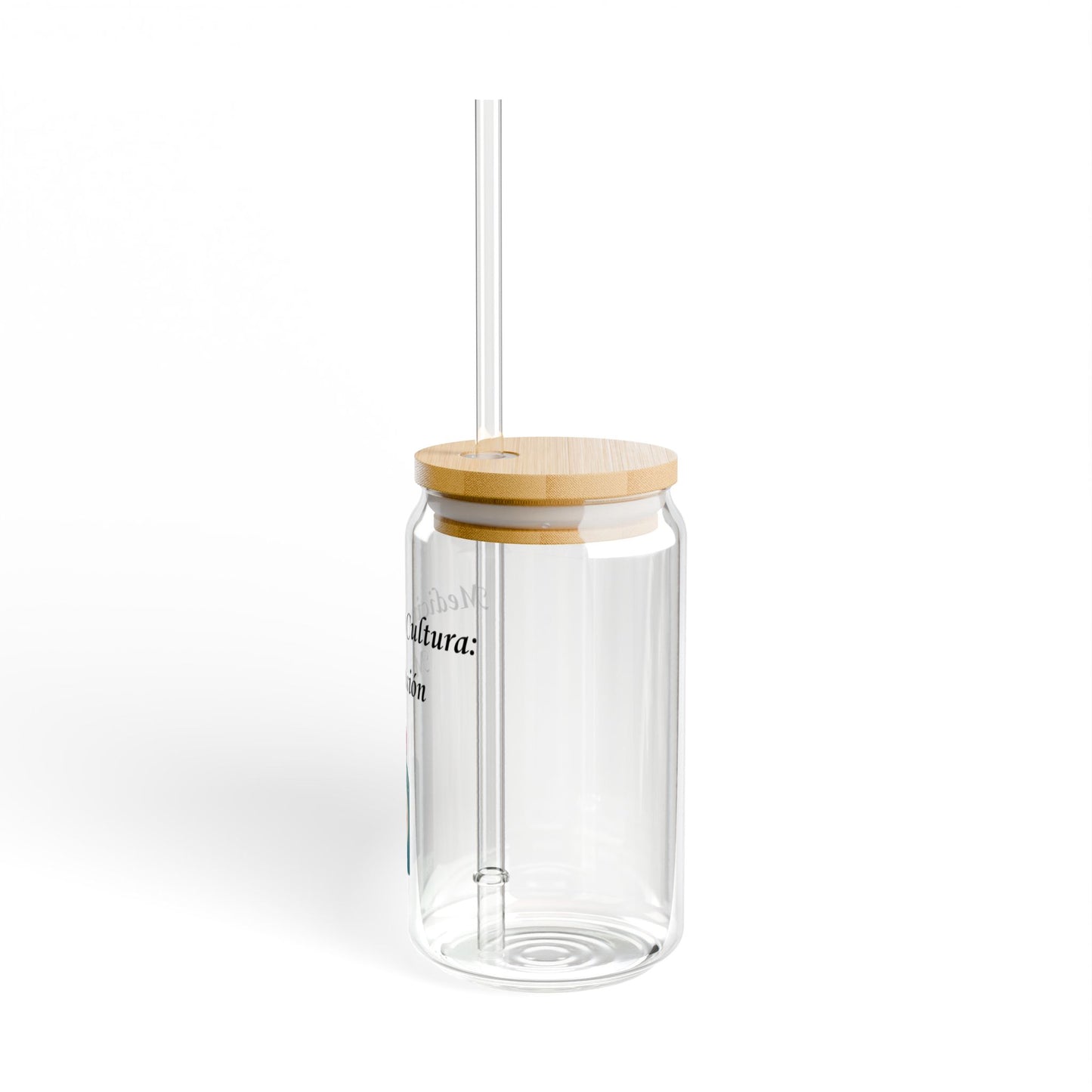 Stylish Sipper Glass with Eco-Friendly Bamboo Lid