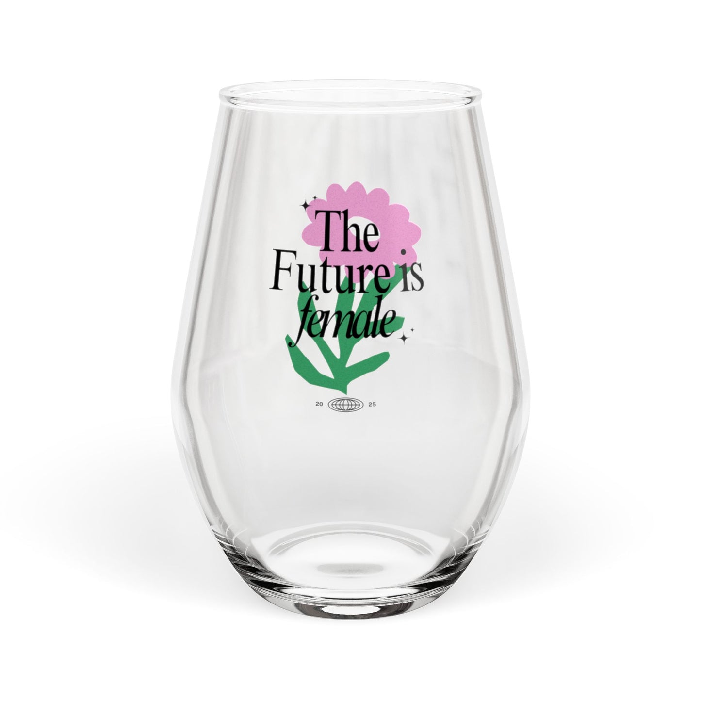 Empowering Stemless Wine Glass