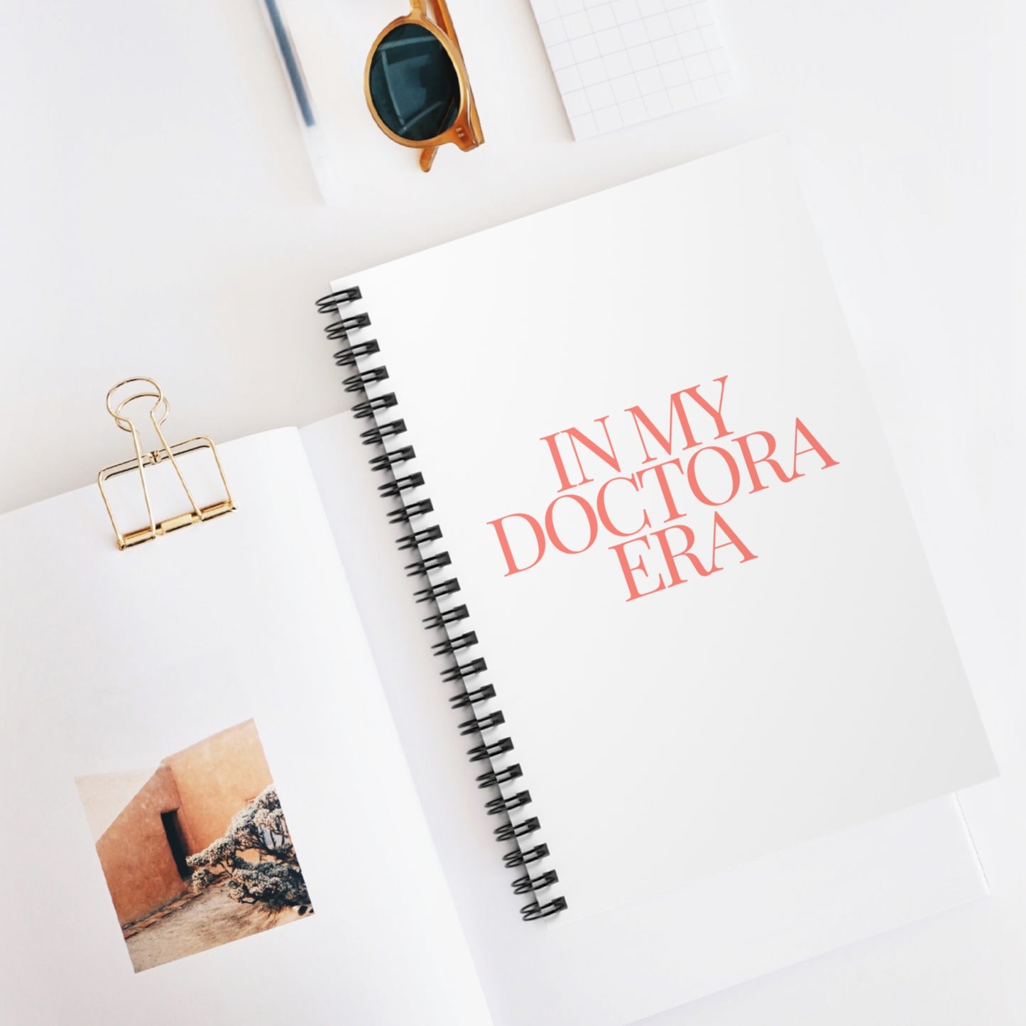 In My Doctora Era- Notebook (White)