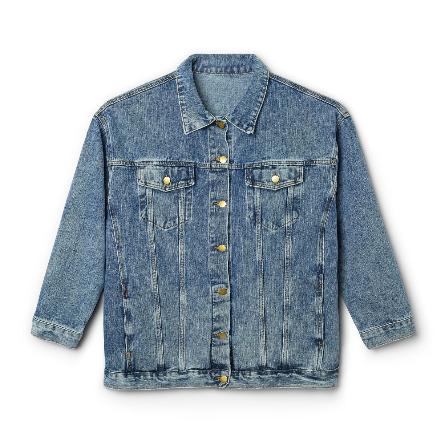 Chic Women’s Denim Jacket — Vintage Style Jean Jacket