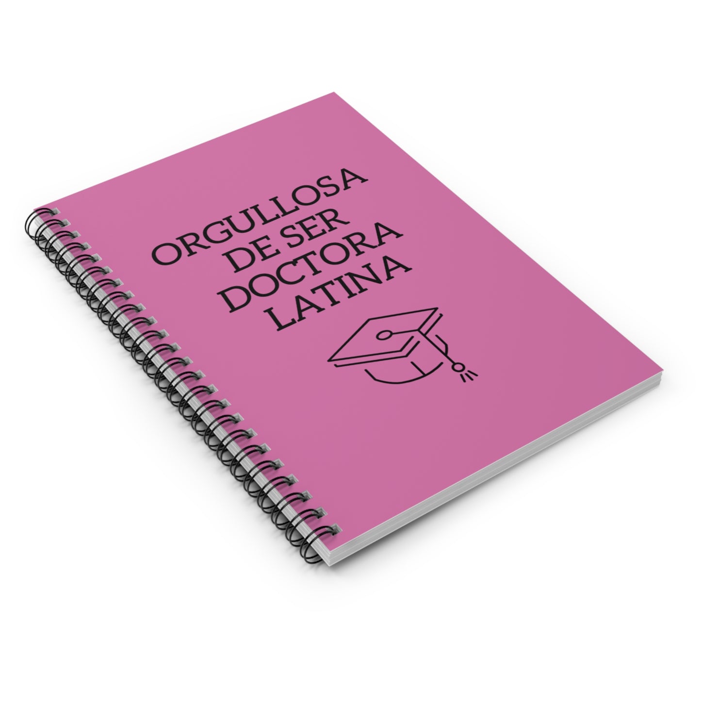 Orgullosa de Ser Doctora Latina - Spiral Notebook (Pink)