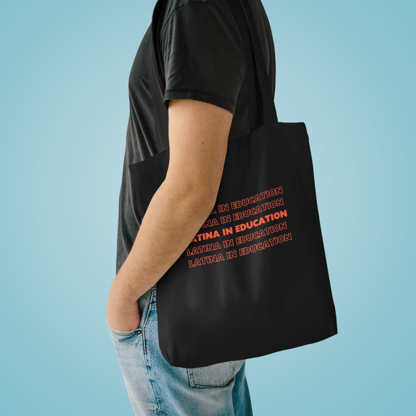 Empowerment Cotton Tote Bag | Latina in Education | Eco-Friendly Reusable Bag, Gift for Students, School Essentials, Hispanic Heritage