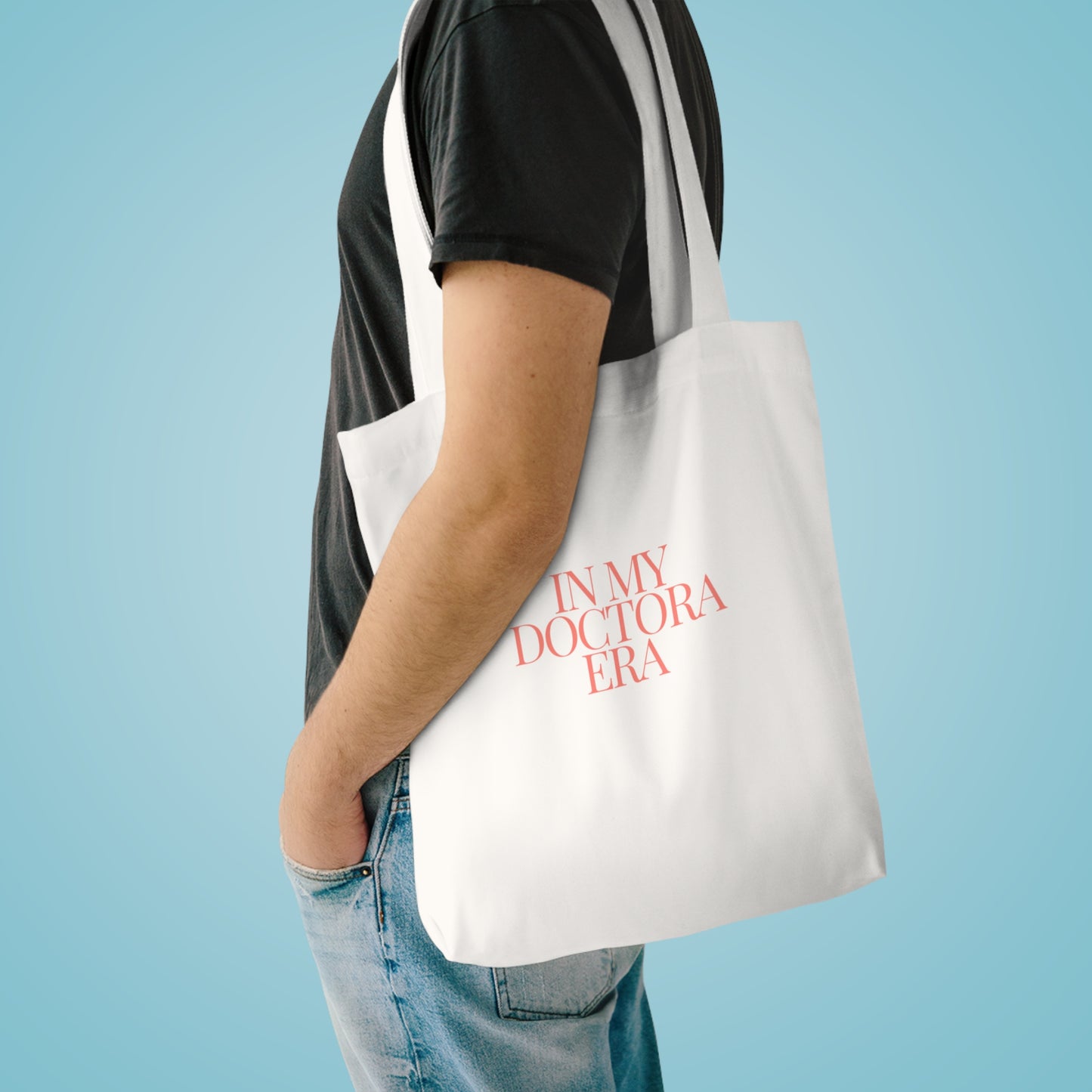 Chic 'In My Doctor Era' Cotton Tote Bag