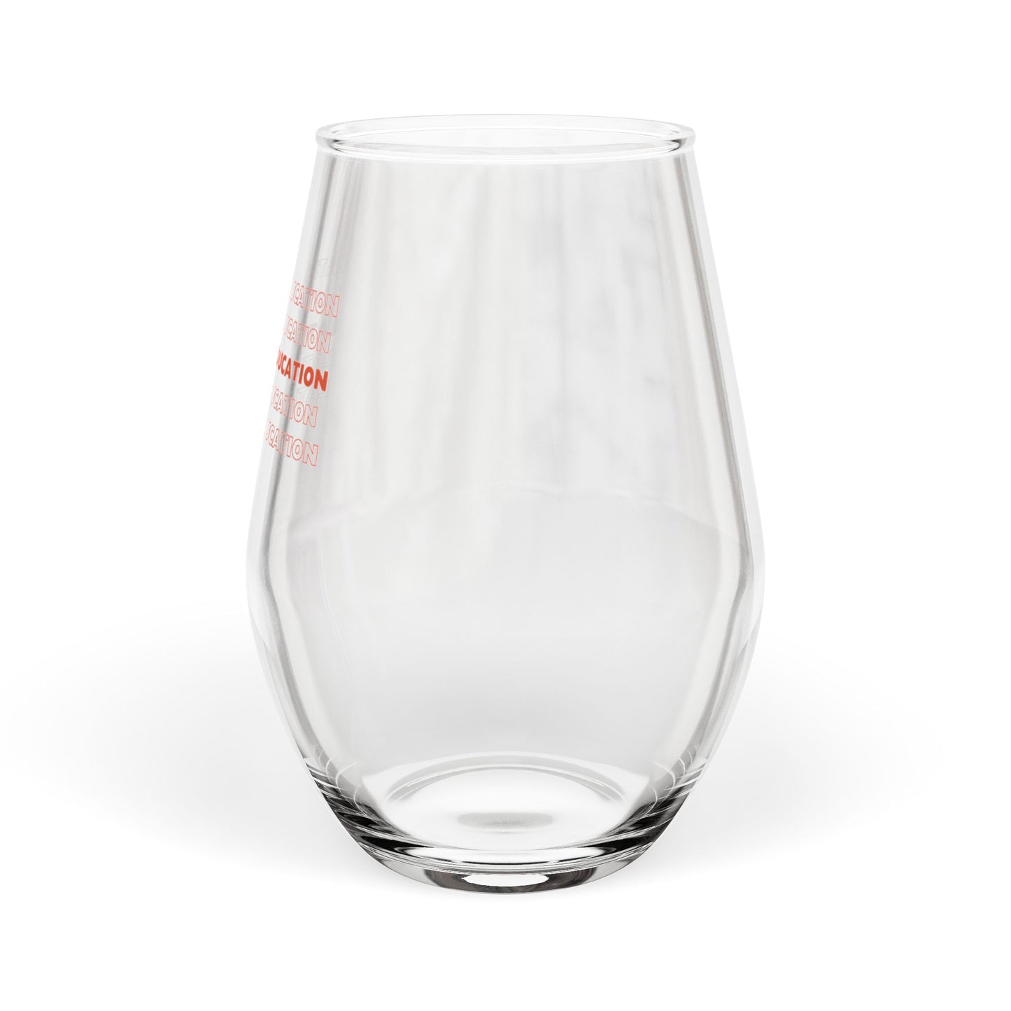 Latina in Education Stemless Wine Glass - Celebrate Empowerment
