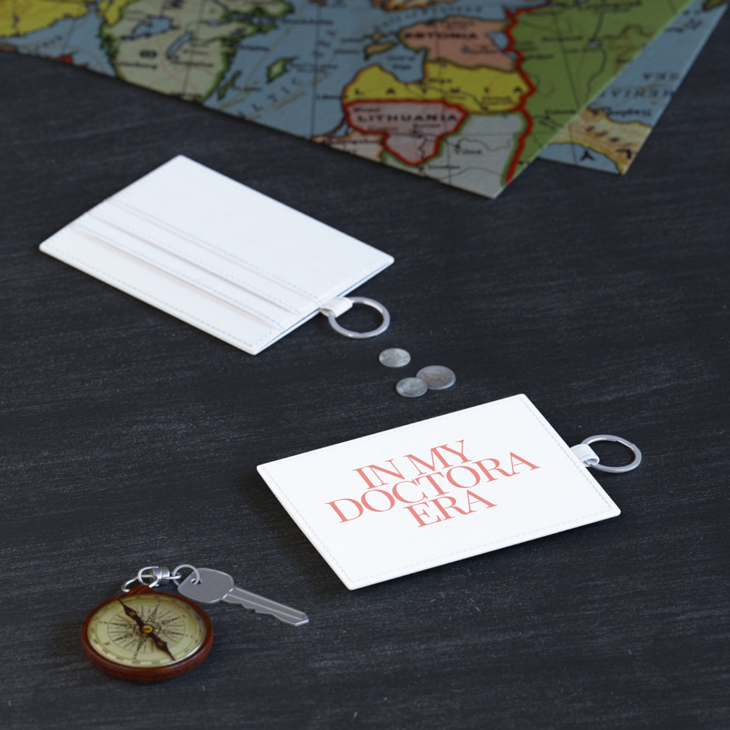 Stylish Leather Card Holder for Doctors – “In My Doctora Era”