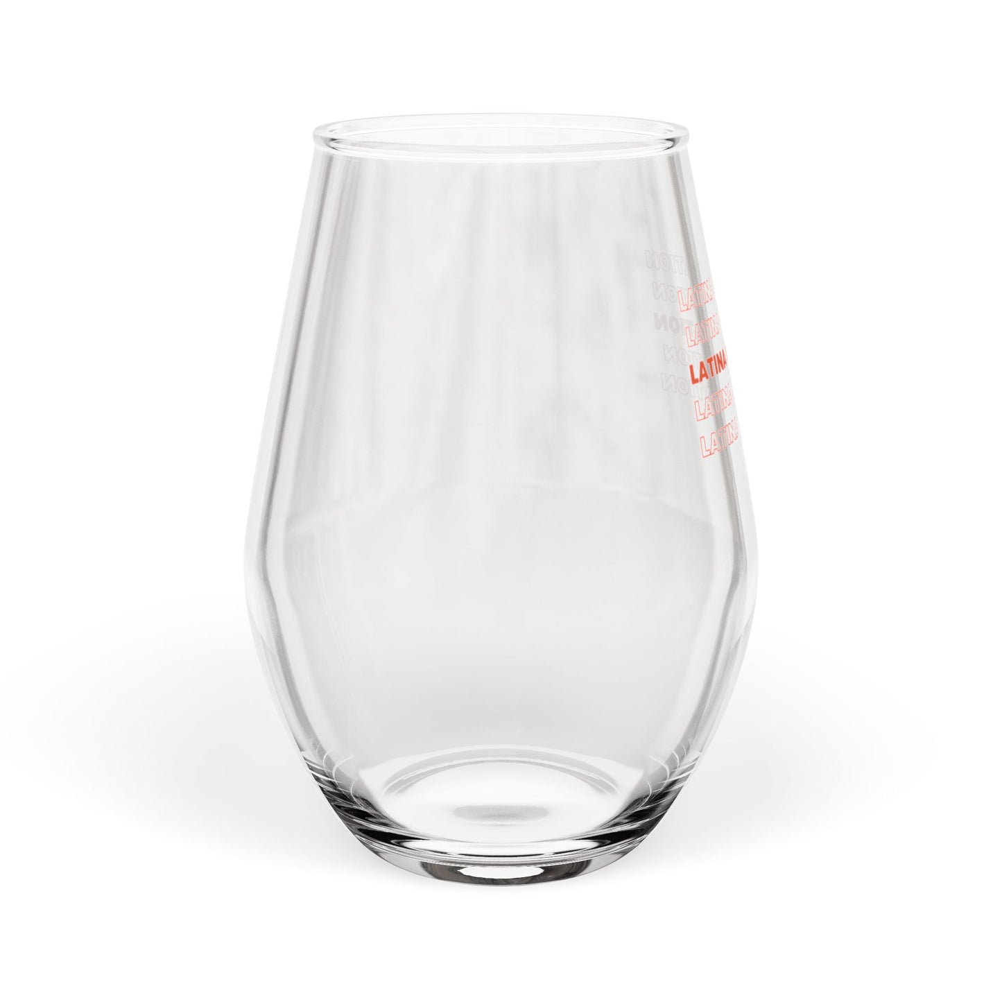 Latina in Education Stemless Wine Glass - Celebrate Empowerment